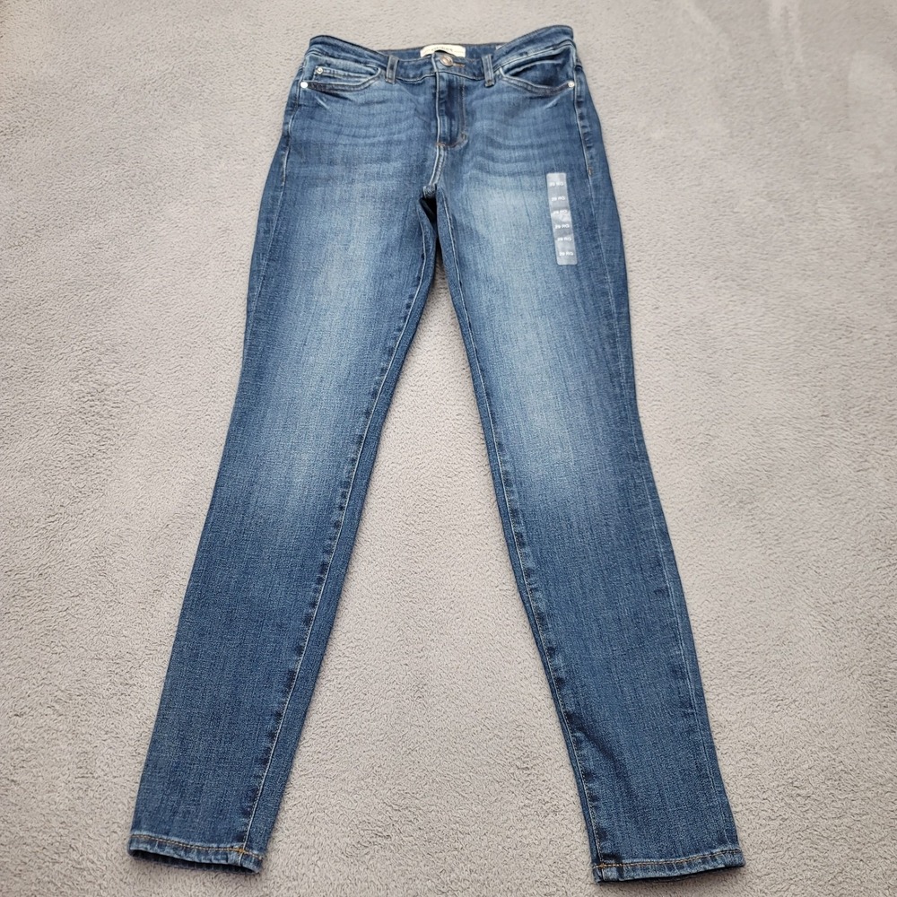 Guess 1981 Skinny Jeans Womens 29 Blue High-Rise Stretch W43AJ1D1L80
